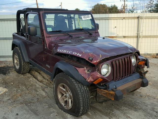 1J4FA69S74P704850 - 2004 JEEP WRANGLER / MAROON photo 1