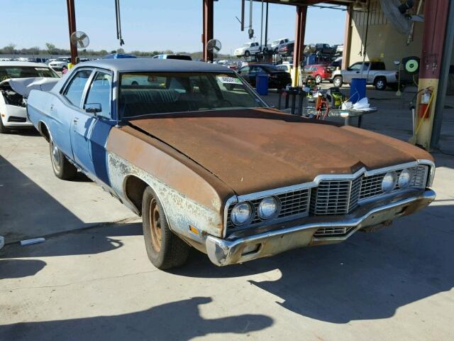 2W54H124969 - 1972 FORD FAIRLANE BLUE photo 1