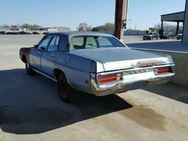 2W54H124969 - 1972 FORD FAIRLANE BLUE photo 3