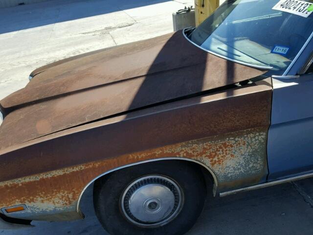 2W54H124969 - 1972 FORD FAIRLANE BLUE photo 9