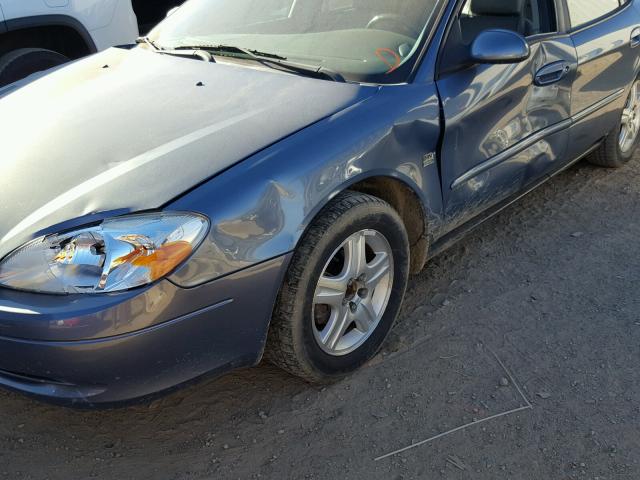 1FAFP56S6YA168233 - 2000 FORD TAURUS SEL BLUE photo 9