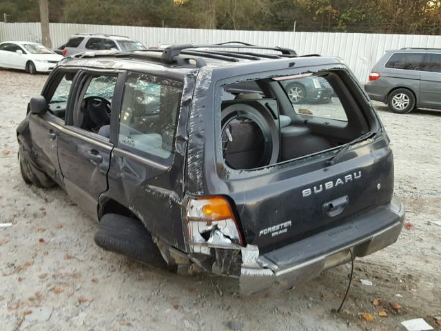 JF1SF655XWH778353 - 1998 SUBARU FORESTER S BLACK photo 3