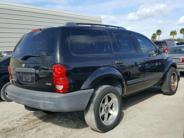 1D4HD38KX6F127894 - 2006 DODGE DURANGO SX BLACK photo 4