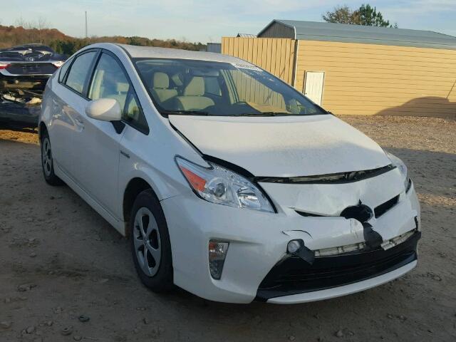 JTDKN3DU6C5417476 - 2012 TOYOTA PRIUS WHITE photo 1