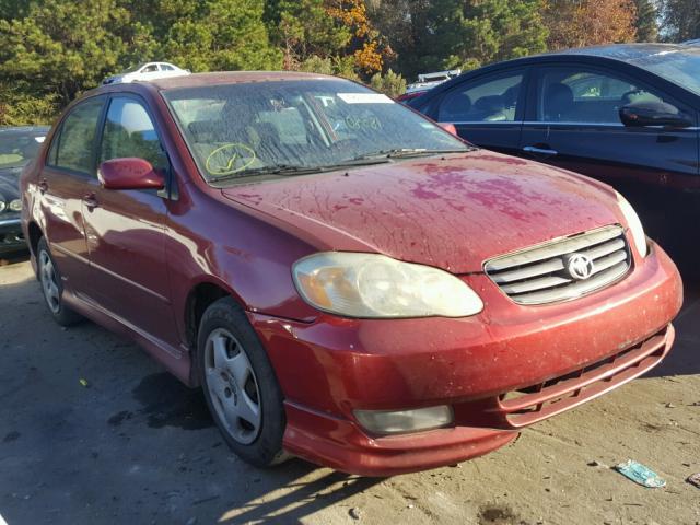 1NXBR32E44Z271386 - 2004 TOYOTA COROLLA CE RED photo 1