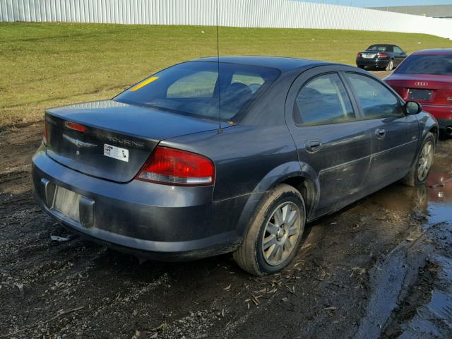 1C3EL56R84N238952 - 2004 CHRYSLER SEBRING LX GRAY photo 4