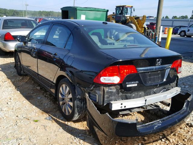 2HGFA1F92AH553167 - 2010 HONDA CIVIC EXL 黑色 照片 3