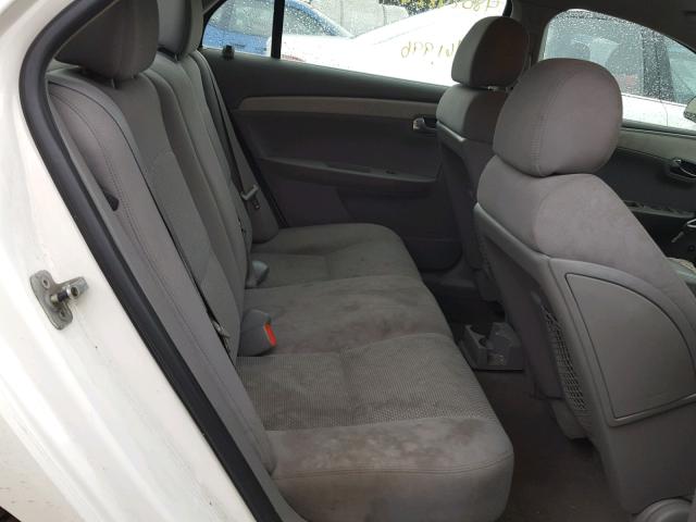 1G1ZG57B68F169044 - 2008 CHEVROLET MALIBU LS თეთრი ფოტო 6