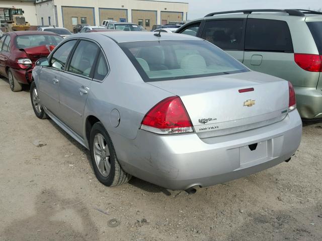 2G1WF5E30C1186035 - 2012 CHEVROLET IMPALA LS SILVER photo 3