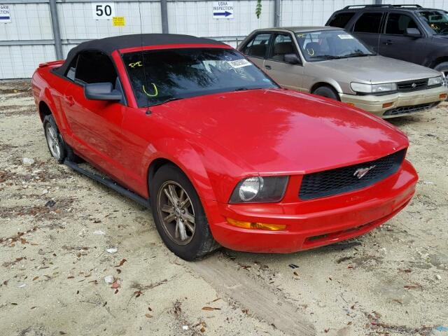 1ZVFT84N575262242 - 2007 FORD MUSTANG RED photo 1