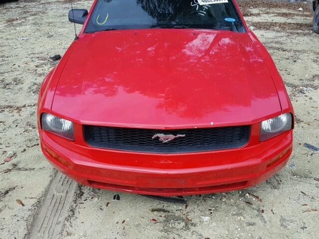 1ZVFT84N575262242 - 2007 FORD MUSTANG RED photo 7