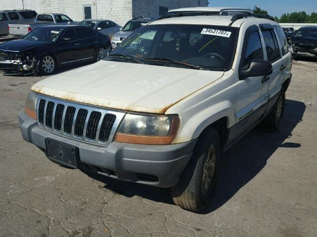 1J4GW48S71C505070 - 2001 JEEP GRAND CHER WHITE photo 2