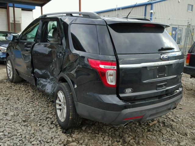 1FM5K8B82FGB55016 - 2015 FORD EXPLORER BLACK photo 3