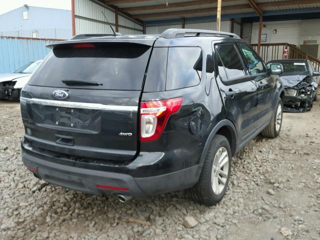 1FM5K8B82FGB55016 - 2015 FORD EXPLORER BLACK photo 4