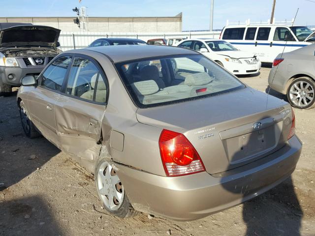 KMHDN46D16U374845 - 2006 HYUNDAI ELANTRA GL TAN photo 3