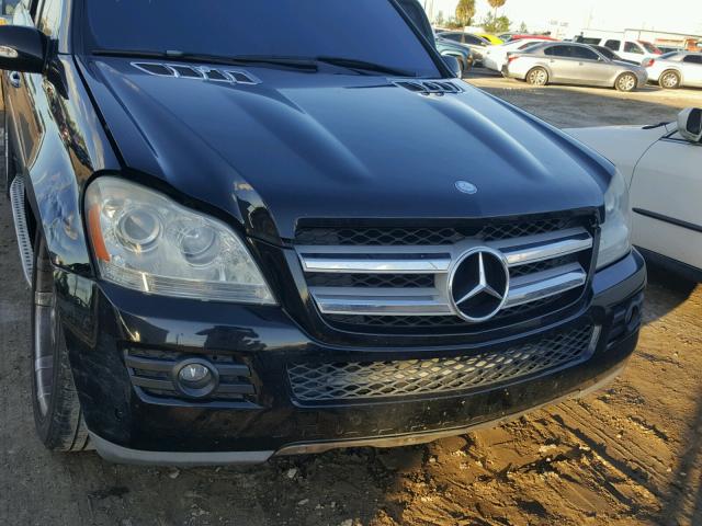 4JGBF71E37A102242 - 2007 MERCEDES-BENZ GL 450 4MA BLACK photo 9