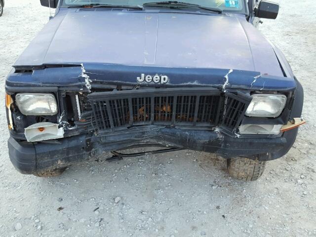 1J4FJ28S2SL645298 - 1995 JEEP CHEROKEE S BLUE photo 7