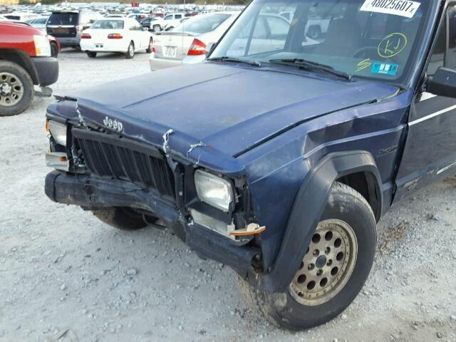 1J4FJ28S2SL645298 - 1995 JEEP CHEROKEE S BLUE photo 9