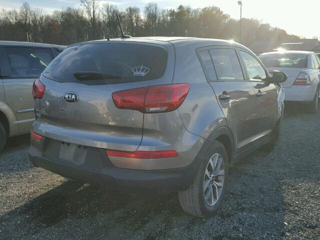 KNDPBCAC5E7631456 - 2014 KIA SPORTAGE L GRAY photo 4