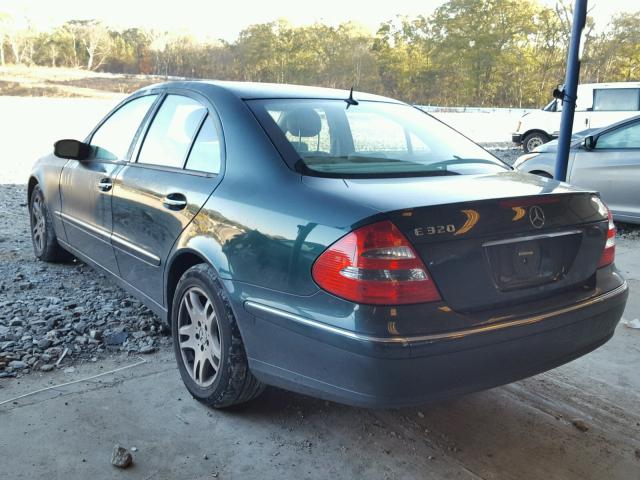 WDBUF65JX5A608452 - 2005 MERCEDES-BENZ E 320 GREEN photo 3