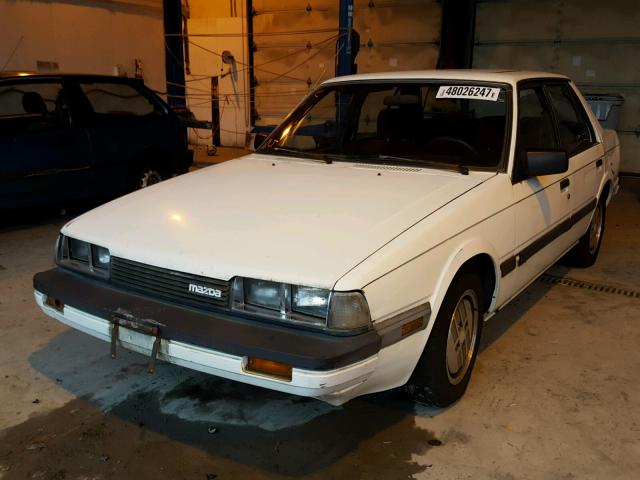 JM1GC2218F1733178 - 1985 MAZDA 626 WHITE photo 2