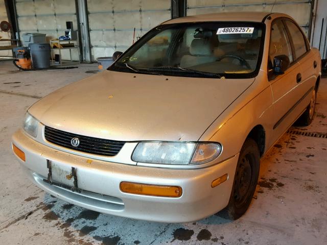 JM1BB1410T0356285 - 1996 MAZDA PROTEGE DX TAN photo 2