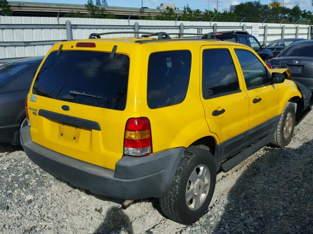 1FMYU03103KE14119 - 2003 FORD ESCAPE XLT YELLOW photo 4