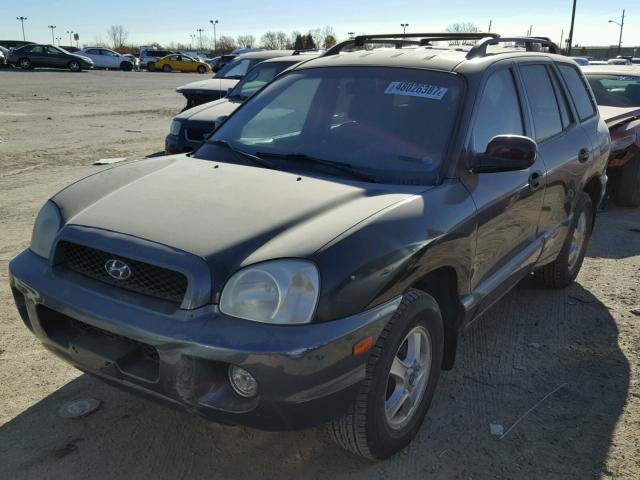 KM8SC83D31U107191 - 2001 HYUNDAI SANTA FE G GRAY photo 2