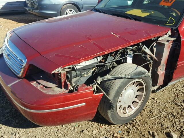 2FAFP74W6YX147391 - 2000 FORD CROWN VICT RED photo 9