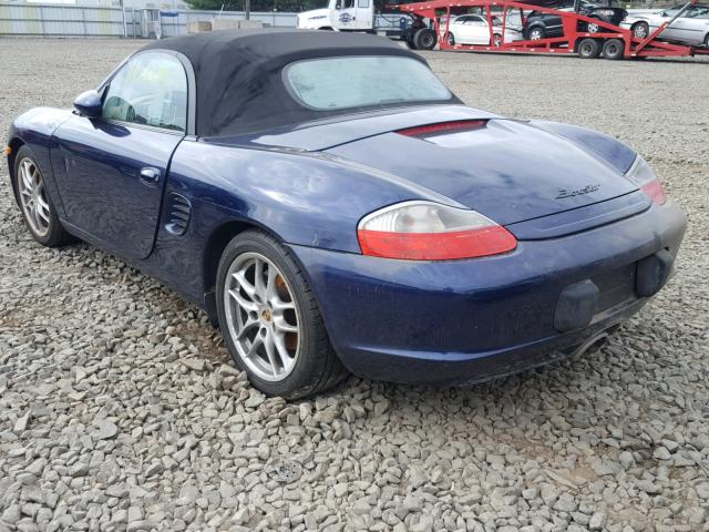 WP0CA29853U620080 - 2003 PORSCHE BOXSTER BLUE photo 3