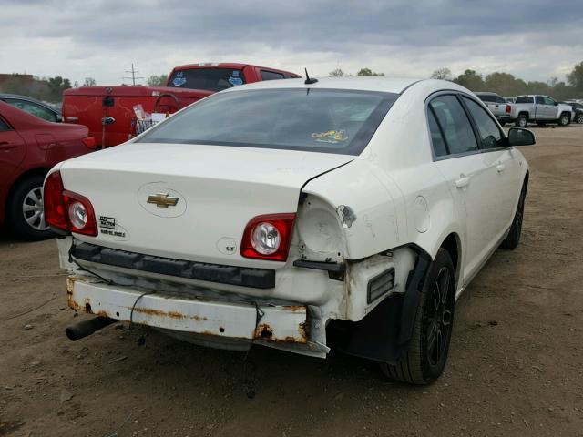 1G1ZH57B484265411 - 2008 CHEVROLET MALIBU 1LT WHITE photo 4