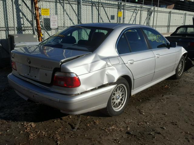 WBADT43421GF55393 - 2001 BMW 525 I AUTO SILVER photo 4