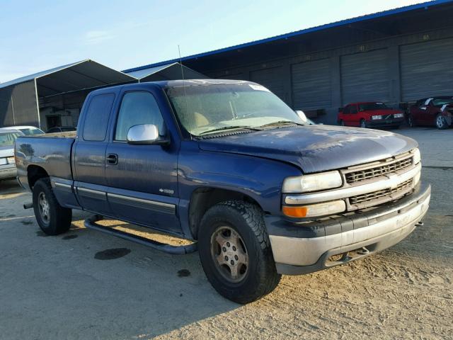 1GCEK19T61E197022 - 2001 CHEVROLET SILVERADO BLUE photo 1