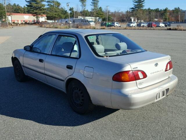 2T1BR12E4YC312501 - 2000 TOYOTA COROLLA VE SILVER photo 3