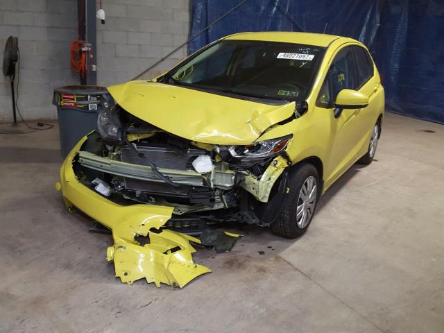 JHMGK5H57GX008196 - 2016 HONDA FIT LX أصفر صورة 2