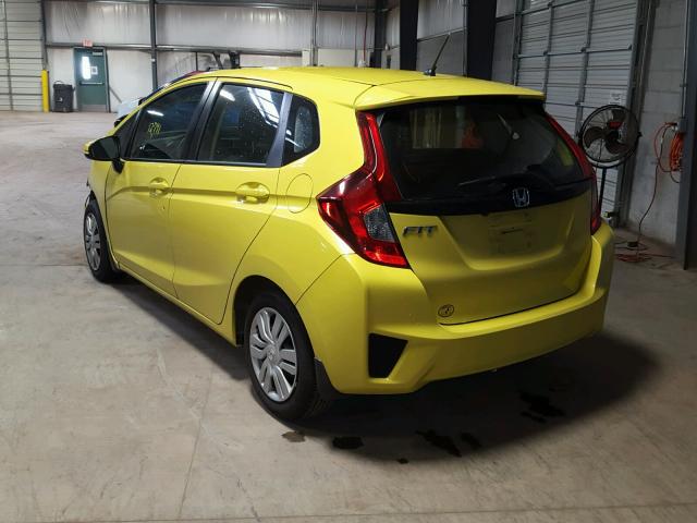 JHMGK5H57GX008196 - 2016 HONDA FIT LX أصفر صورة 3