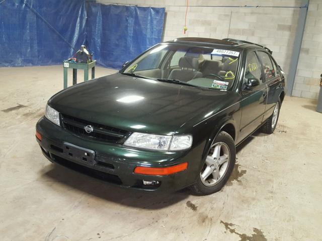 JN1CA21D8WT606583 - 1998 NISSAN MAXIMA GLE GREEN photo 2