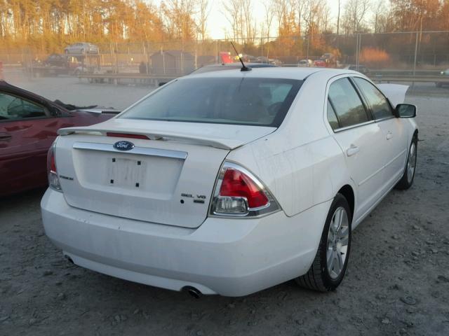 3FAHP02147R150598 - 2007 FORD FUSION SEL WHITE photo 4