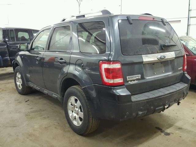 1FMCU94198KE64361 - 2008 FORD ESCAPE LIM BLACK photo 3