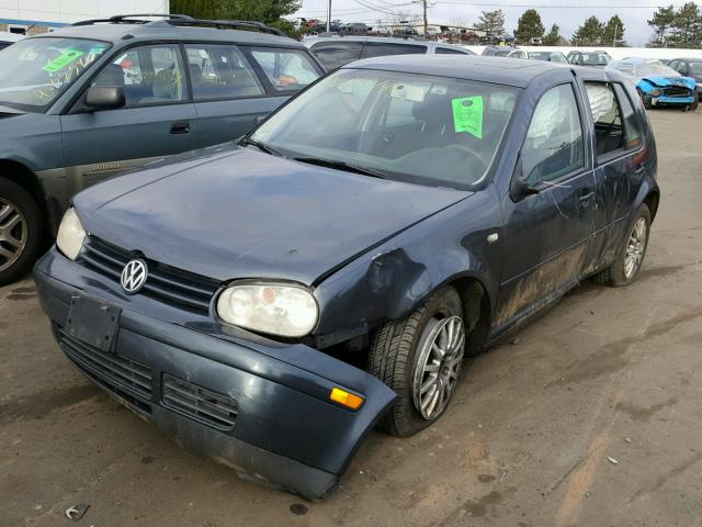 9BWGL61J744003188 - 2004 VOLKSWAGEN GOLF GLS BLUE photo 2