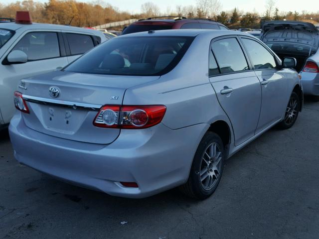 2T1BU4EE8BC738677 - 2011 TOYOTA COROLLA BA SILVER photo 4