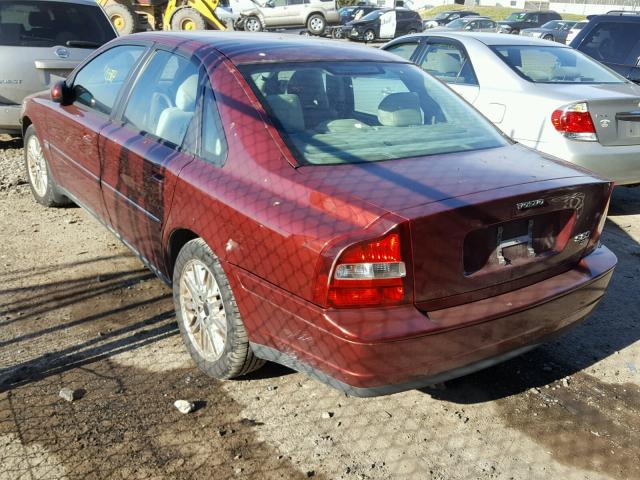 YV1TS92D421265152 - 2002 VOLVO S80 RED photo 3