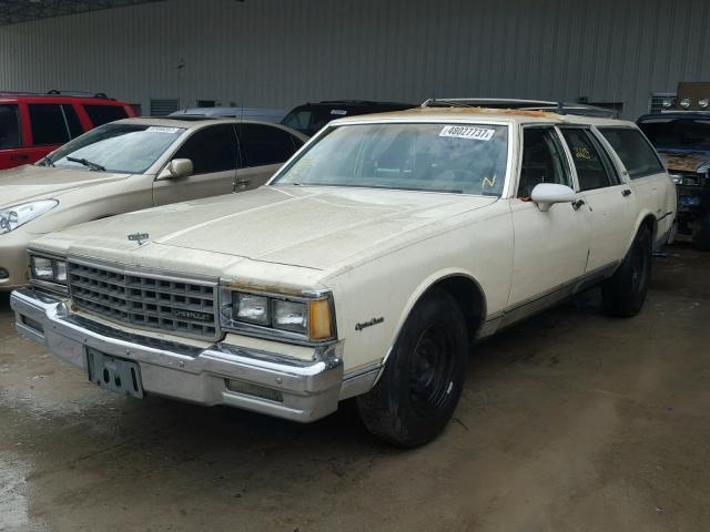 2G1BN35HXF9110085 - 1985 CHEVROLET CAPRICE CL 米色 照片 2
