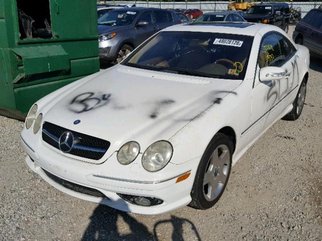 WDBPJ75J73A038831 - 2003 MERCEDES-BENZ CL 500 WHITE photo 2