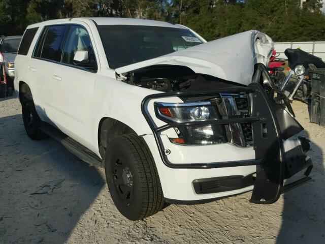 1GNLC2EC1FR294281 - 2015 CHEVROLET TAHOE POLI WHITE photo 1