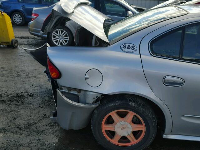 1G3NL52EX2C145065 - 2002 OLDSMOBILE ALERO GL SILVER photo 9