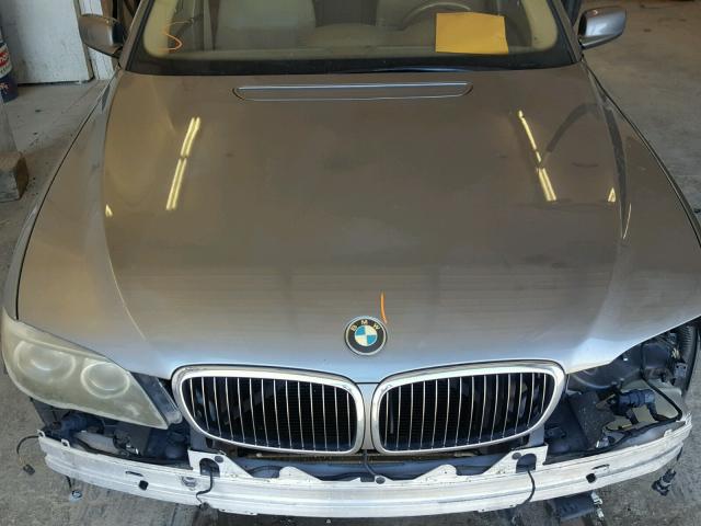 WBAHN83586DT27884 - 2006 BMW 750 LI GRAY photo 7