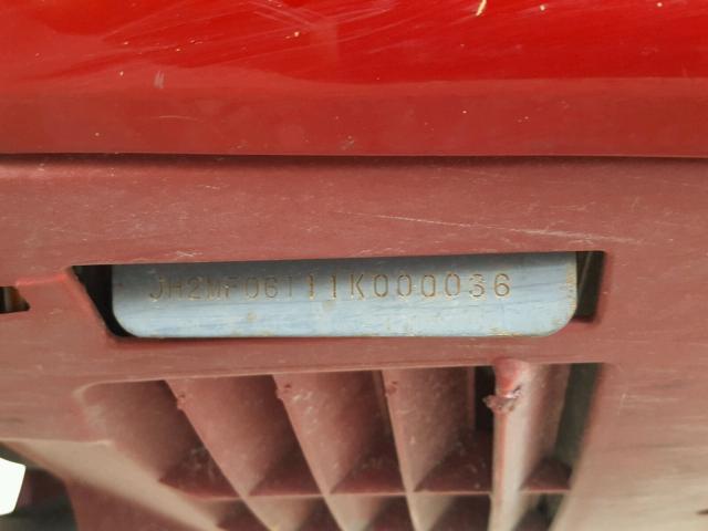 JH2MF06111K000036 - 2001 HONDA NSS250 RED photo 10