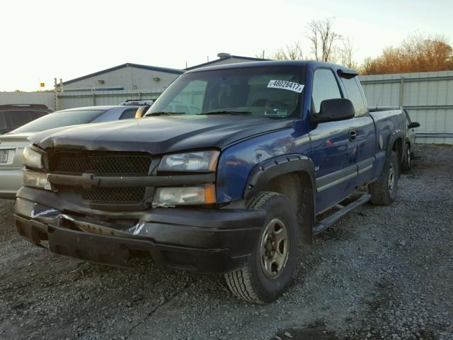 1GCEK19T73E238535 - 2003 CHEVROLET SILVERADO BLUE photo 2