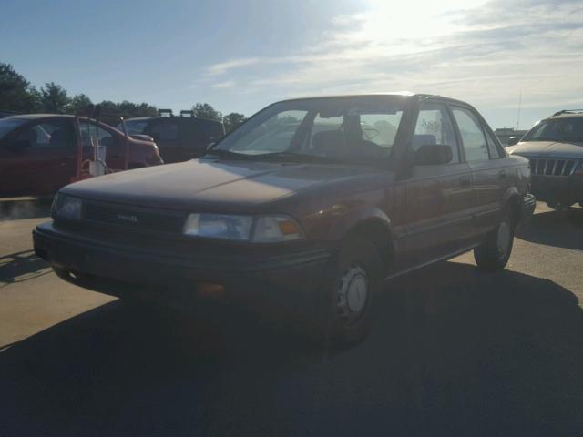 1NXAE92E5KZ068675 - 1989 TOYOTA COROLLA DL BURGUNDY photo 2